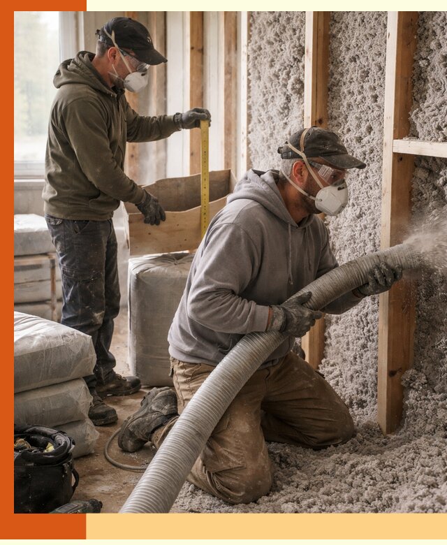 Утепление таунхауса эковатой в Анапе для максимально теплых стен