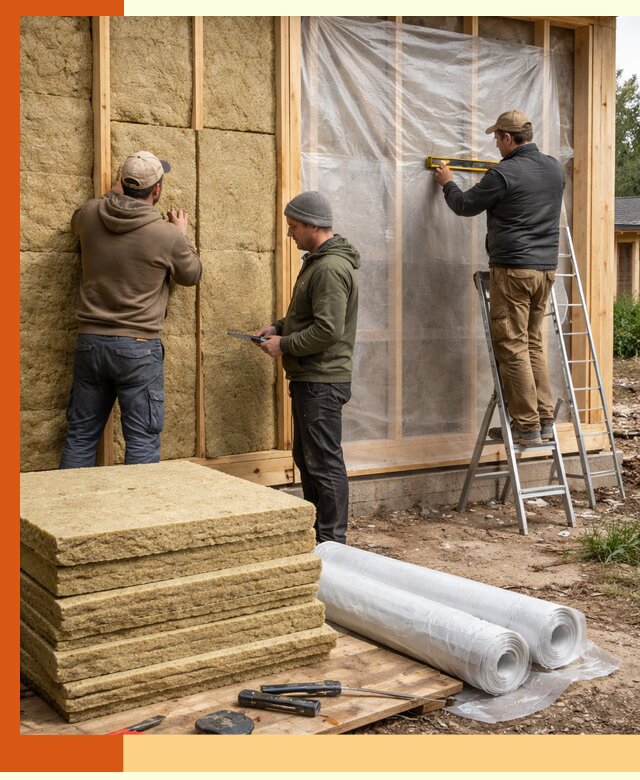 Утепление каркасного дома в Анапе под ключ с гарантией качества