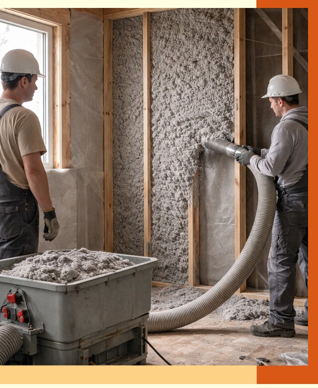 Утепление каркасного дома эковатой в Анапе от 1869 руб. | ТепломастерНпа