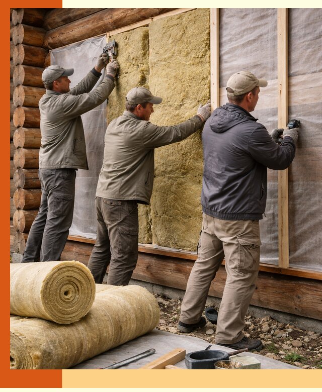 Утепление деревянного дома в Анапе эффективными технологиями