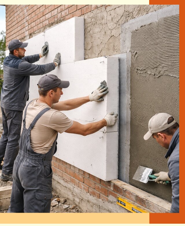 Утепление кирпичного дома в Анапе от 4361 руб. под ключ | ТепломастерНпа