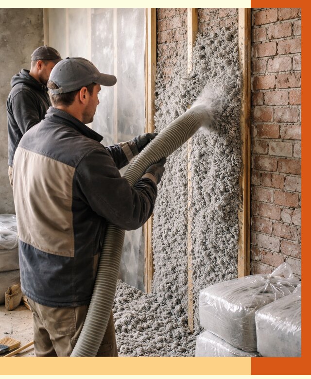 Утепление кирпичного дома эковатой в Анапе от 2440 руб./м² | ТепломастерНпа