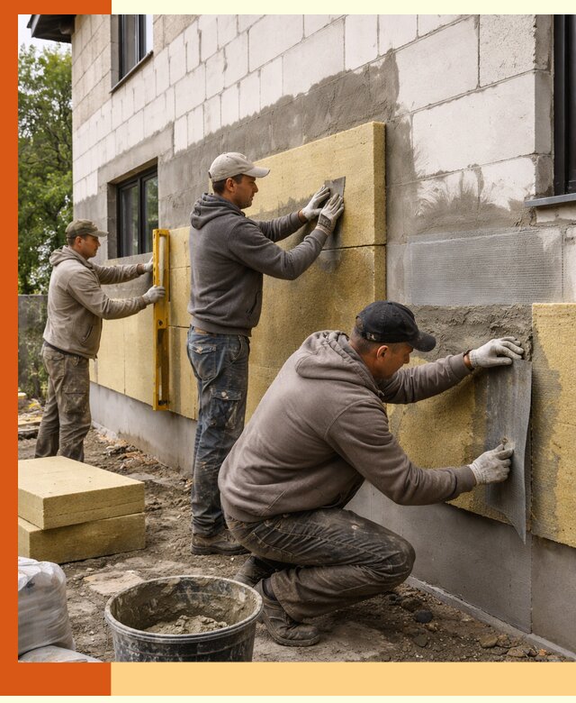 Утепление дома из газобетона в Анапе качественно и долговечно