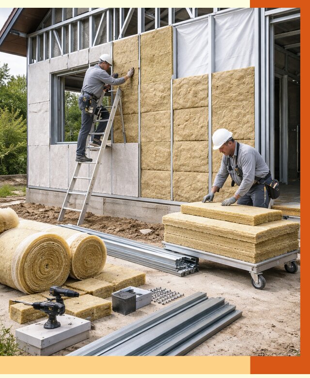 Утепление дома из ЛСТК в Анапе от 5400 руб./м² — профессионально | ТепломастерНпа