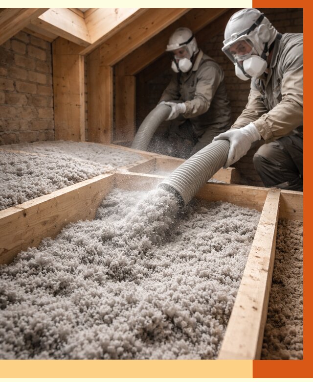 Утепление коттеджа эковатой в Анапе от 2596 руб./м² — комплексная задувка и монтаж | ТепломастерНпа