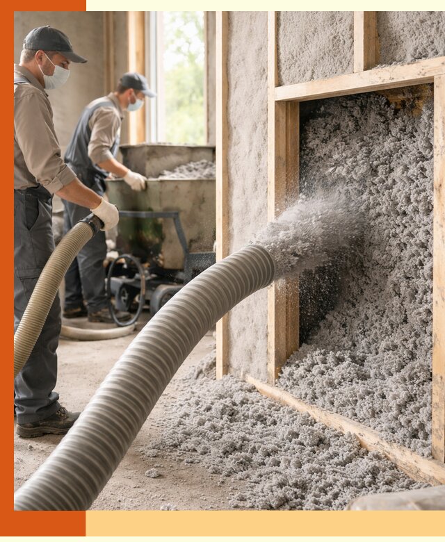 Утепление коттеджа эковатой в Анапе с гарантией качества