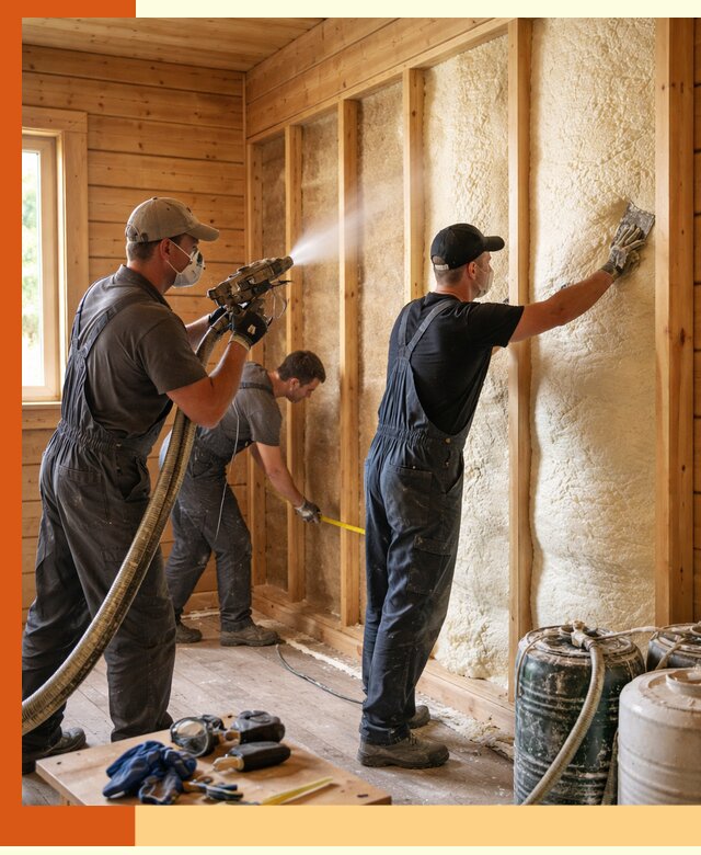 Утепление бани пенополиуретаном (ППУ) в Анапе