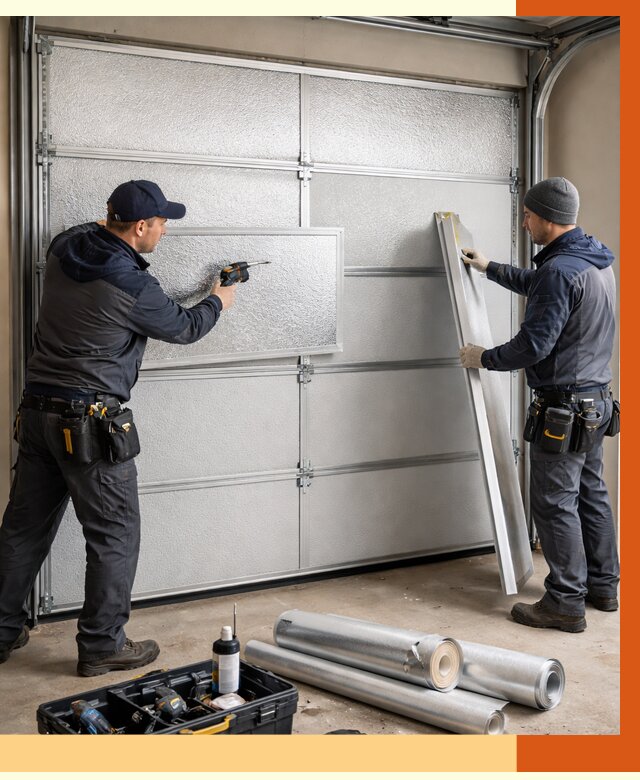 Утепление гаражных ворот в Анапе от 8151 руб/м2 — надежно и быстро | ТепломастерНпа