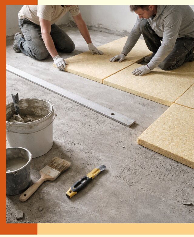 Утепление бетонного пола в Анапе профессионально и недорого