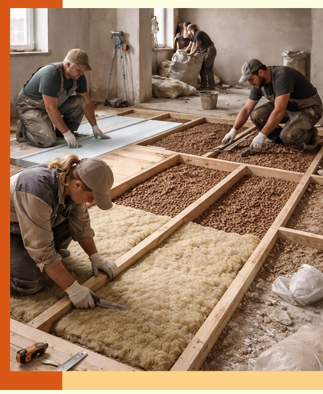 Утепление перекрытий жилых и промышленных зданий в Анапе