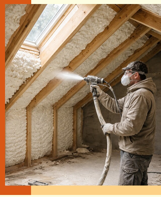 Утепление мансарды ППУ в Анапе быстро и надежно