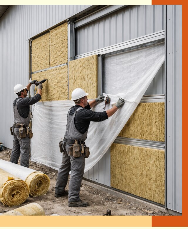 Утепление металлического склада в Анапе от 4673 руб/м2 — комплексное утепление под ключ | ТепломастерНпа