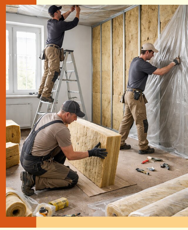 Утепление офисных помещений под ключ в Анапе