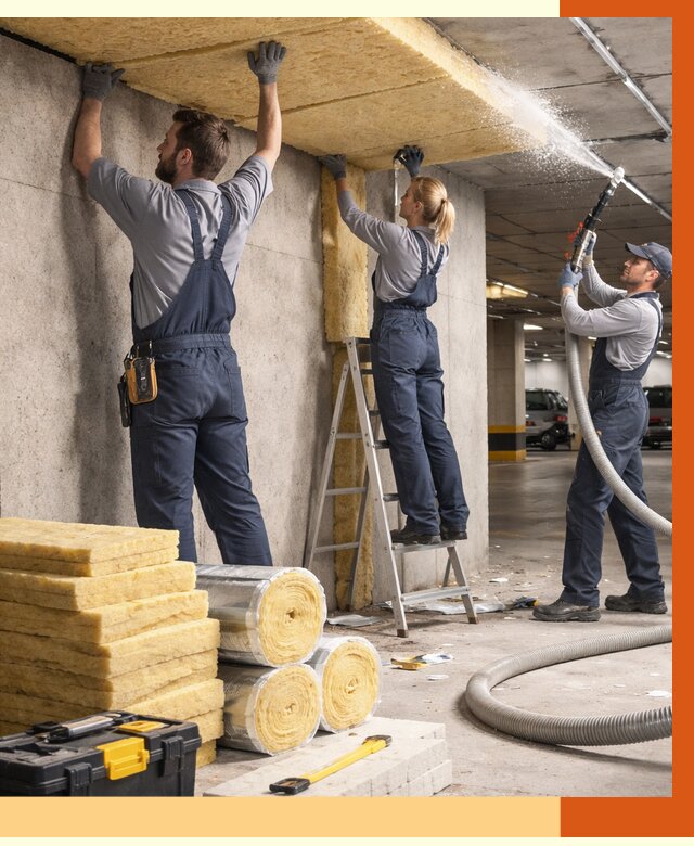 Утепление паркинга в Анапе от 7061 руб./м2 — работы под ключ | ТепломастерНпа