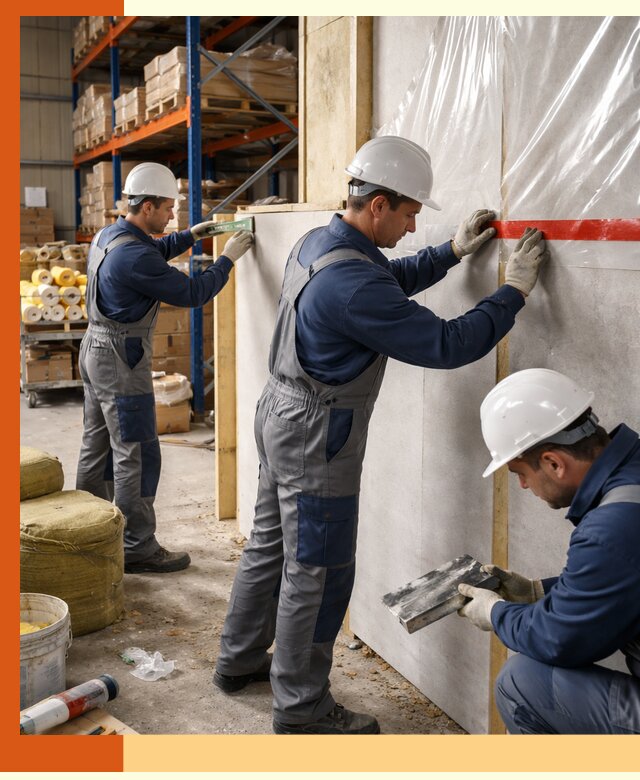 Утепление теплого склада под ключ в Анапе