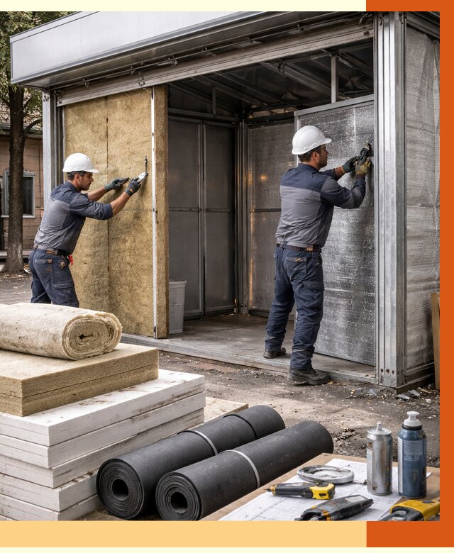 Утепление павильона шаурма в Анапе под ключ от 1246 руб. за м² | ТепломастерНпа