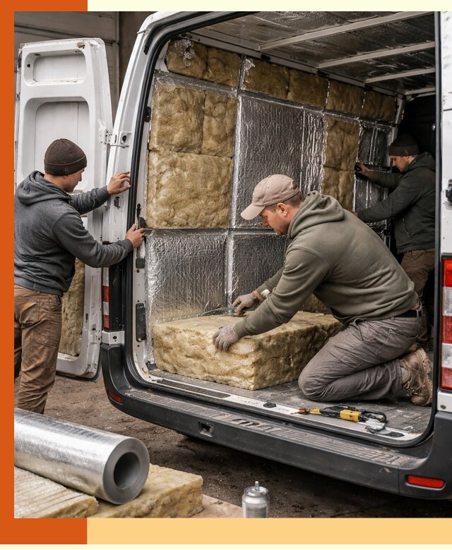 Утепление фургона в Анапе: профессиональная теплоизоляция и шумоизоляция