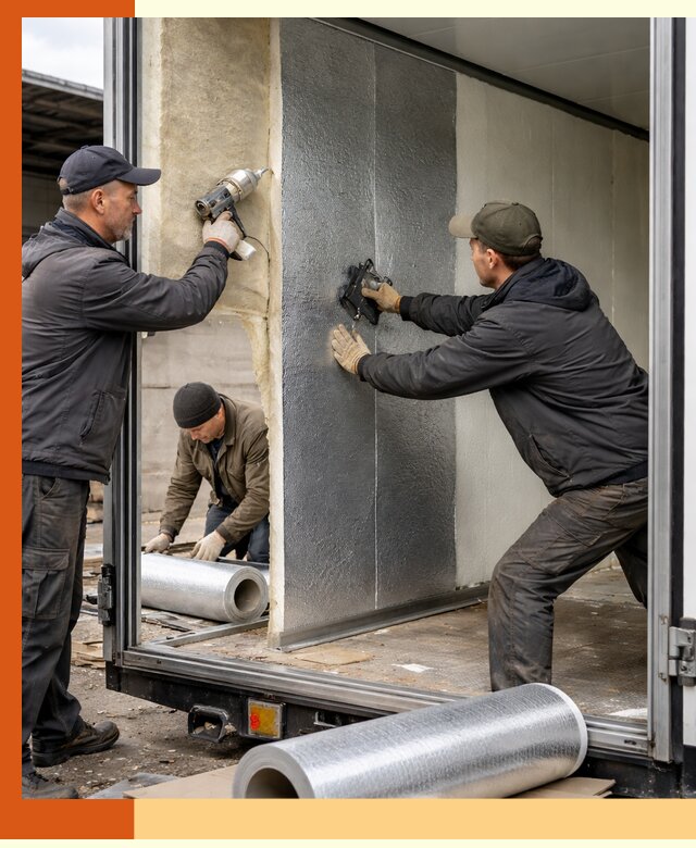 Утепление холодильного кузова в Анапе — монтаж и теплоизоляция