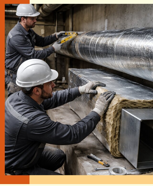 Профессиональное утепление воздуховодов и теплоизоляция в Анапе