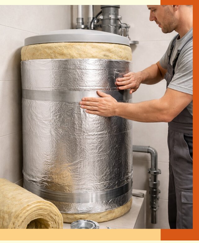 Утепление бойлера в Анапе от 4673 руб. под ключ | Утепление ППУ | ТепломастерНпа