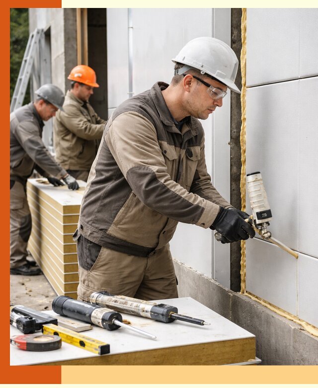 Утепление сэндвич-панелей пенополиуретаном в Анапе