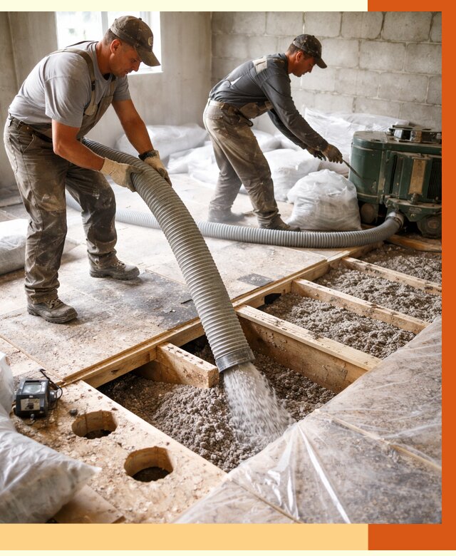 Заполнение пустот перекрытий в Анапе от 4673 руб. под ключ | ТепломастерНпа