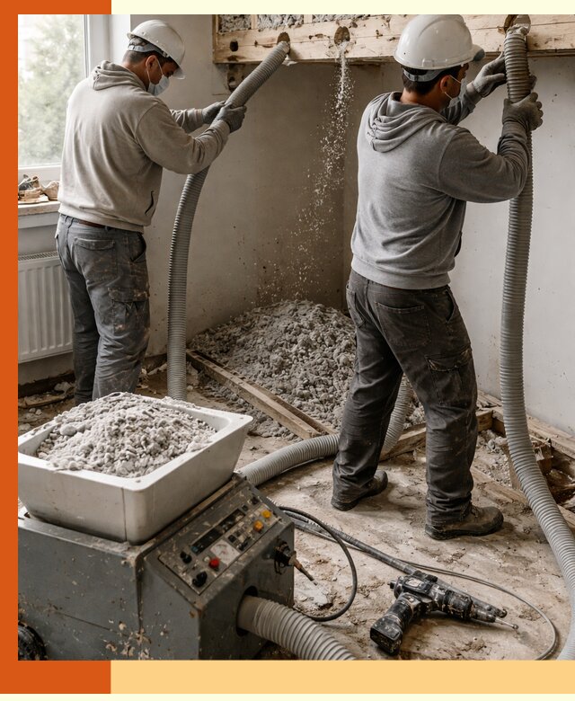 Заполнение пустот перекрытий пеной и наполнителями в Анапе