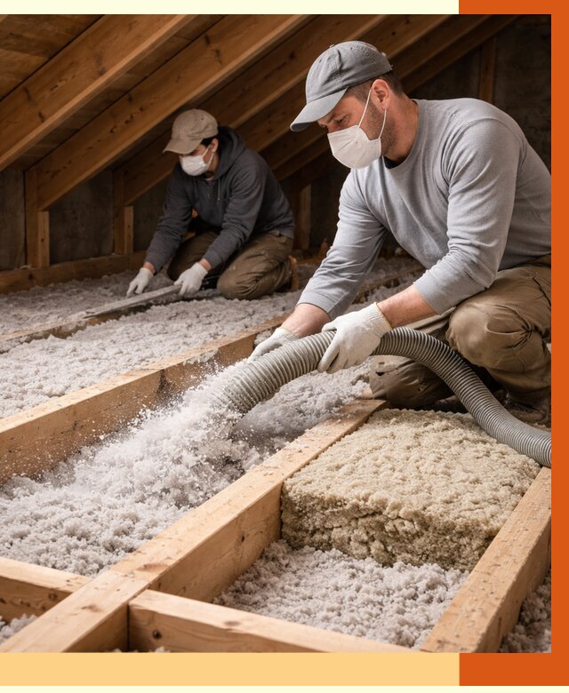 Заполнение полостей чердачного перекрытия в Анапе от 4673 руб. | ТепломастерНпа