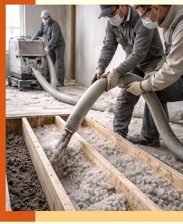 Заполнение полостей межэтажного перекрытия в Анапе эффективно и герметично