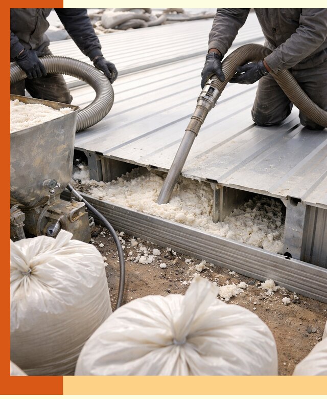 Заполнение пустот кровельных панелей пенными и мокрыми герметиками в Анапе