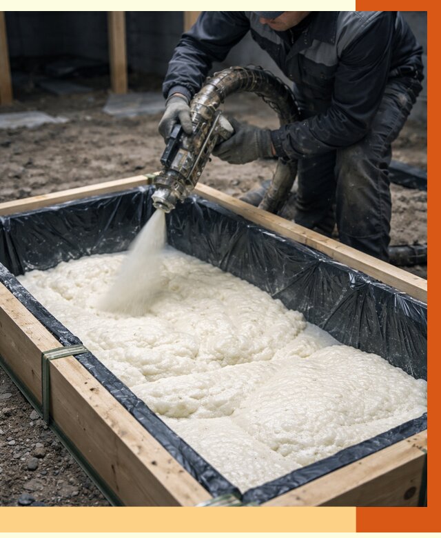 Заливка ППУ в формы в Анапе от 2596 руб. — утепление форм под ключ | ТепломастерНпа