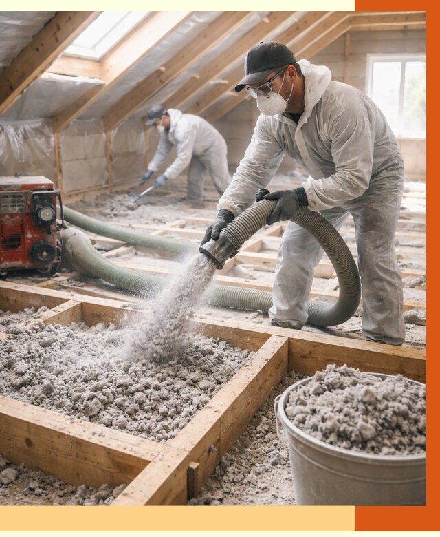 Утепление эковатой в Анапе от 3063 руб./м2 — монтаж и задувка | ТепломастерНпа