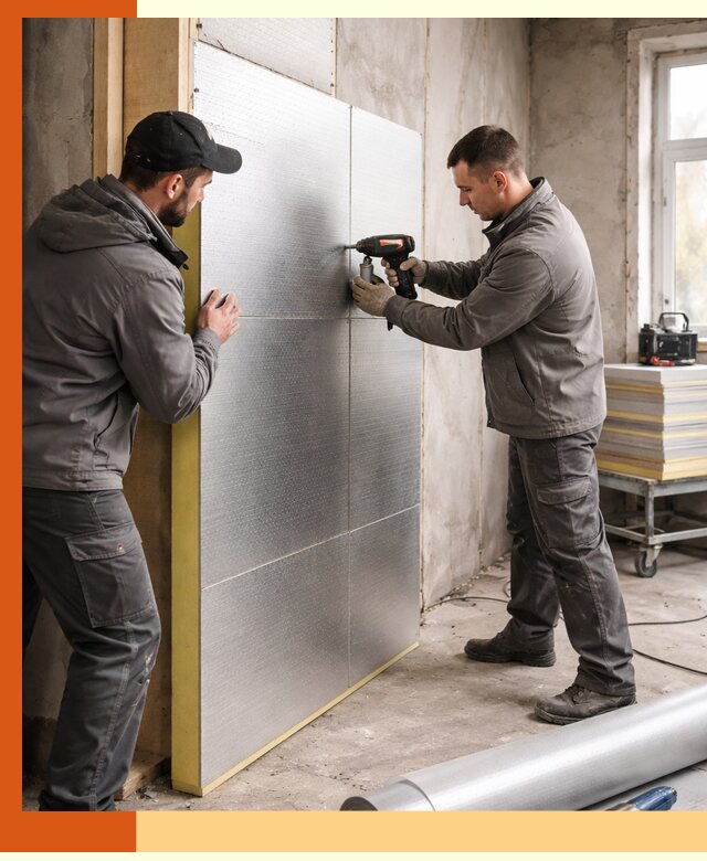 Утепление PIR панелями домов и зданий в Анапе