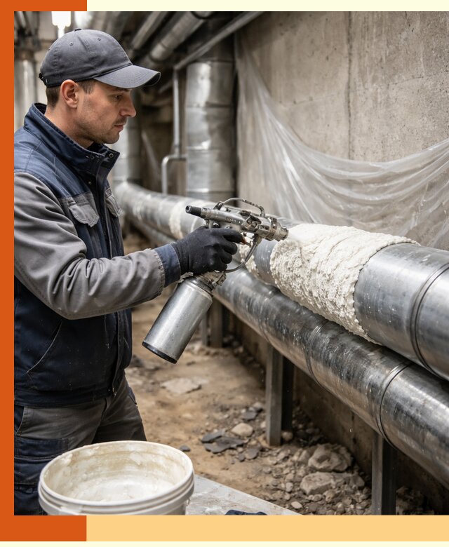 Утепление труб жидкой теплоизоляцией в Анапе