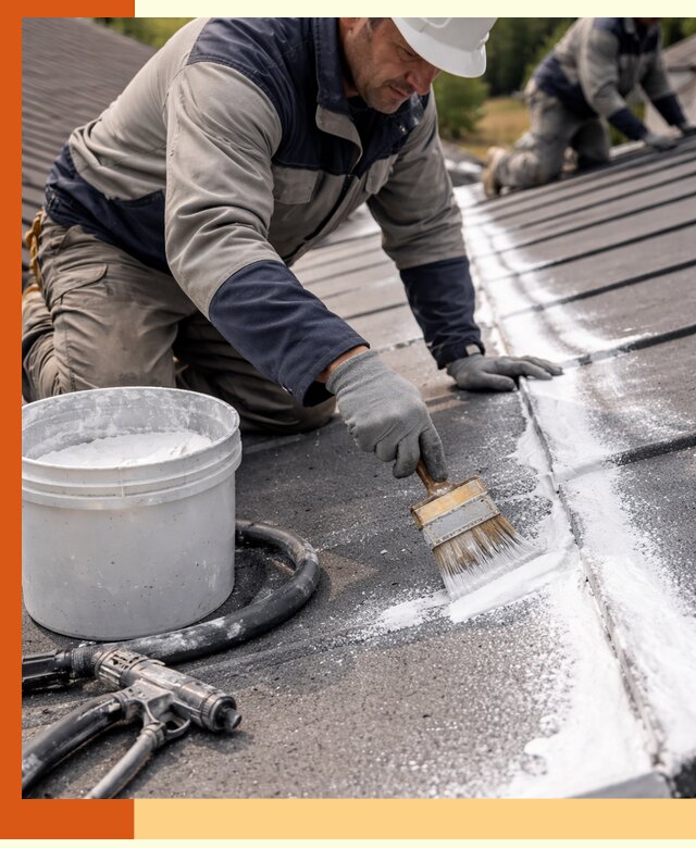 Утепление кровли жидкой теплоизоляцией в Анапе