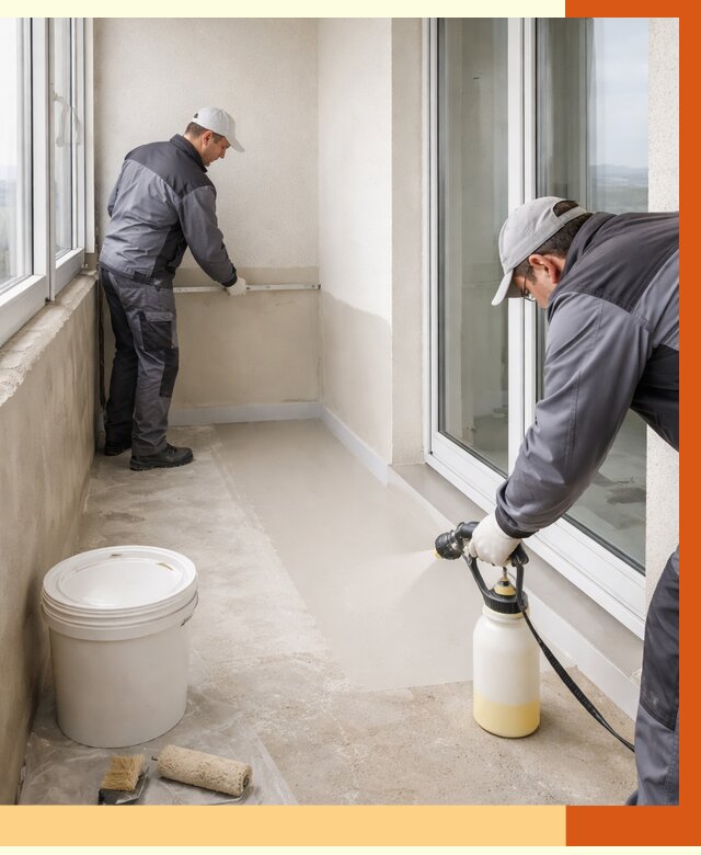 Утепление балкона жидкой теплоизоляцией в Анапе от 5971 руб./м2 | ТепломастерНпа