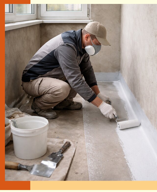 Утепление балкона жидкой теплоизоляцией в Анапе