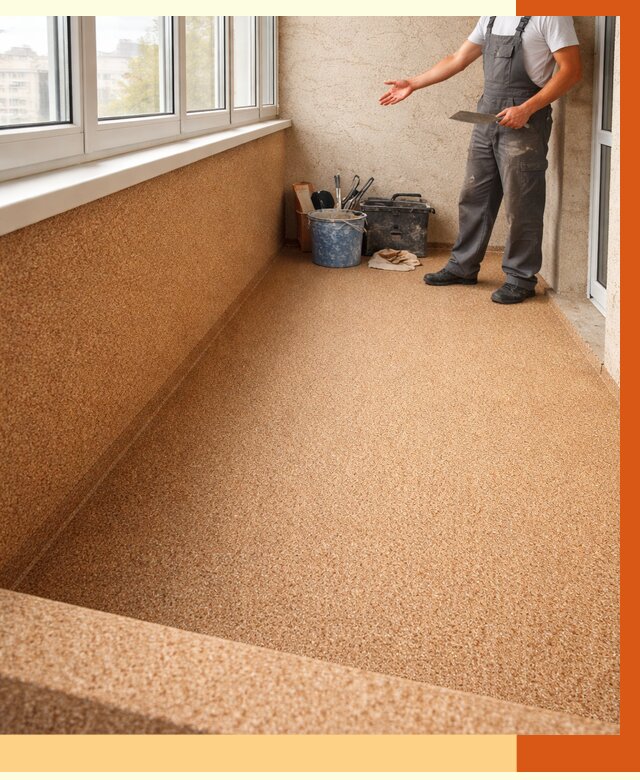 Утепление балкона жидкой пробкой в Анапе от 3790 руб/м² под ключ | ТепломастерНпа