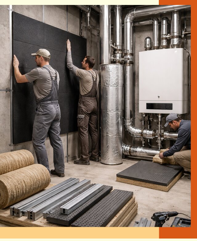 Шумоизоляция котельной в Анапе от 6750 руб. под ключ | Профессиональная звукоизоляция — ТепломастерНпа