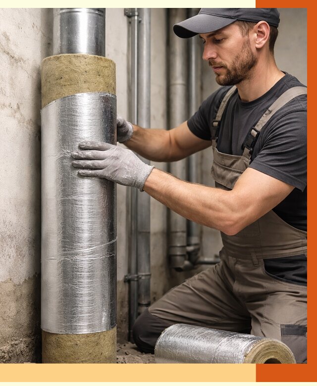 Шумоизоляция труб в Анапе от 1246 руб. — шумоподавление и звукоизоляция труб | ТепломастерНпа