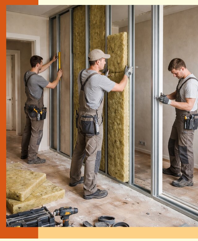 Шумоизоляция межкомнатных перегородок в Анапе эффективно и надёжно