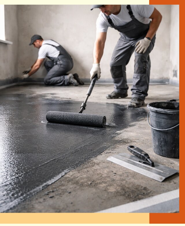 Профессиональная гидроизоляция пола в Анапе от 8826 руб. под ключ | ТепломастерНпа