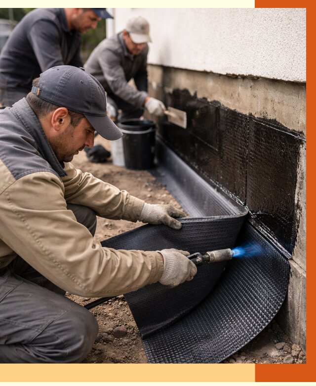 Гидроизоляция цоколя и отмостки в Анапе от 8826 руб. — ТепломастерНпа