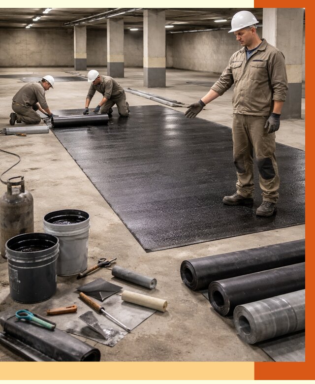 Гидроизоляция паркинга в Анапе от 1246 руб/м² — профессиональная защита | ТепломастерНпа