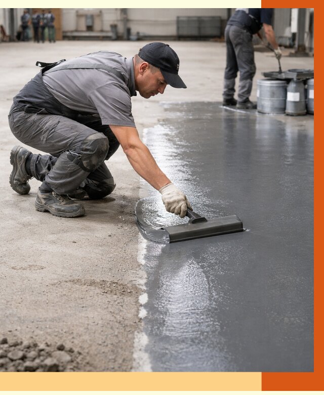 Гидроизоляция промышленного пола в Анапе от 1246 руб./м2 — ТепломастерНпа специалисты под ключ