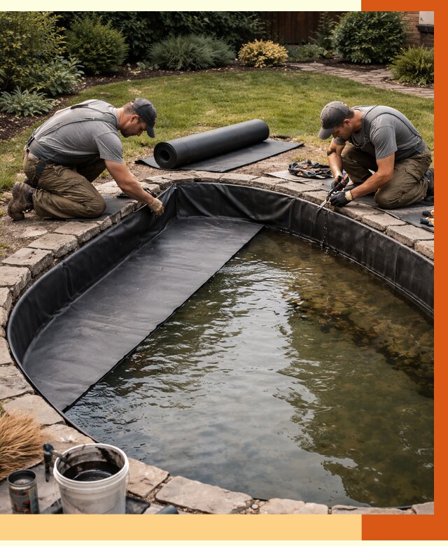 Гидроизоляция пруда в Анапе от 15576 руб. под ключ | ТепломастерНпа профессионально