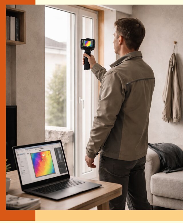 Тепловизионное обследование квартиры в Анапе для поиска утечек тепла