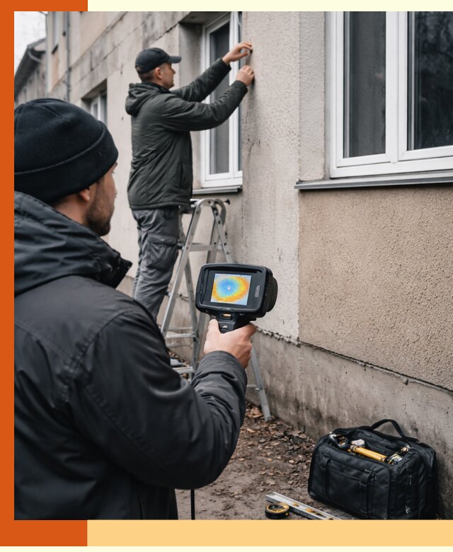 Тепловизионное обследование фасада в Анапе для выявления дефектов