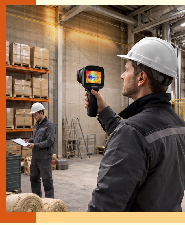 Тепловизионное обследование склада и выявление утечек в Анапе