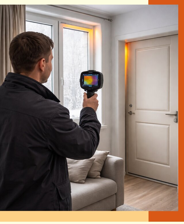 Тепловизионное обследование окон и дверей в Анапе от 4673 руб. | ТепломастерНпа